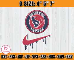 houston texans nike embroidery design, brand embroidery, nfl embroidery file, logo shirt 113