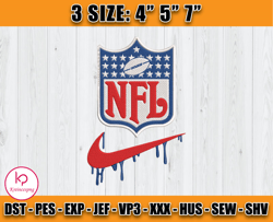 nfl nike embroidery design, brand embroidery, nfl embroidery file, logo shirt 118