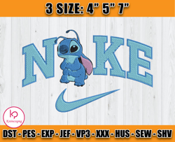 stitch disney embroidery design file, cartoon machine embroidery, stitch nike machine embroidery