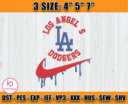 los angeles dodgers embroidery, nike mlb embroidery, embroidery pattern