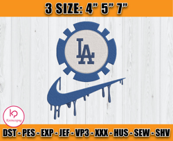 dodgers embroidery, mlb nike embroidery, embroidery machine file z