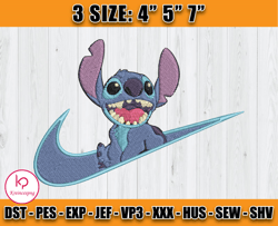 nike stitch embroidery, disney embroidery, lilo and stitch embroidery