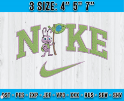 nike x dot embroidery, a bug's life embroidery, instant download