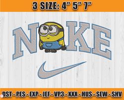 nike minions bob embroidery, nike cartoon embroidery, character cartoon embroidery