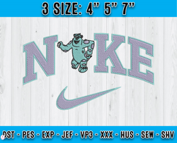 nike sulley embroidery, nike embroidery, monster inc embroidery