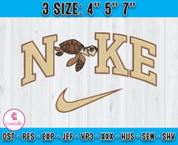 nike squirt embroidery, finding nemo embroidery, nike x movie embroidery,