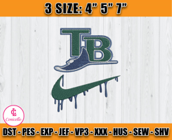 tampa bay rays embroidery, mlb nike embroidery, embroidery pattern