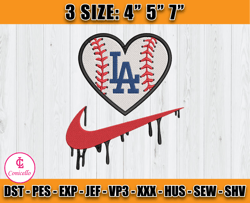 dodgers embroidery, nike mlb embroidery, embroidery machine file