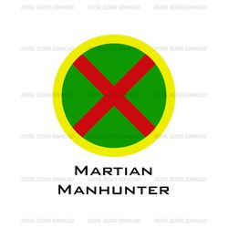 Avengers Superhero Martian Manhunter Logo SVG