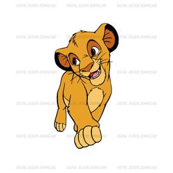 Young Simba The Lion King Disney Cartoon Character SVG