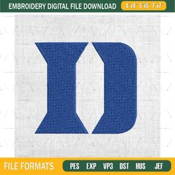 duke blue devils ncaa logo embroidery design