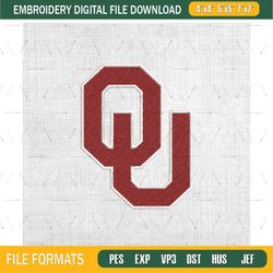 oklahoma sooners ncaa division logo embroidery design