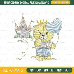 Teddy Bear Kingdom Embroidery Png