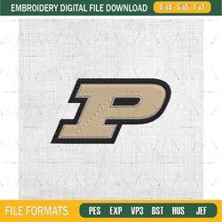 purdue boilermakers ncaa football logo embroidery design