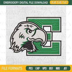 eastern michigan eagles ncaa football logo embroidery design