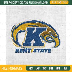 kent state golden flashes ncaa football logo embroidery design