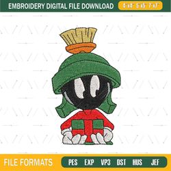 Marvin The Martian Christmas Gift Embroidery