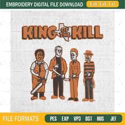 king of the kill horror movie embroidery