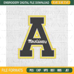 appalachian state mountaineers embroidery designs