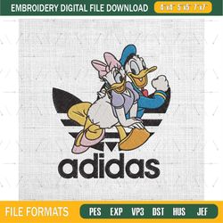 daisy duck adidas embroidery design