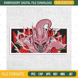 buu box embroidery design dragonball