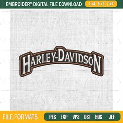 harley davidson logo embroidery files