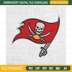 tampa bay buccaneers ncaa embroidery designs