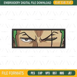 zoro eyes embroidery design