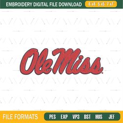 ole miss rebels ncaa logo embroidery designs