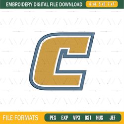 chattanooga mocs logo ncaa embroidery design