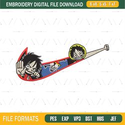 nike luffy embroidery design