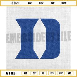 duke blue devils ncaa logo embroidery design