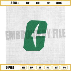 ncaa charlotte 49ers sport logo embroidery design