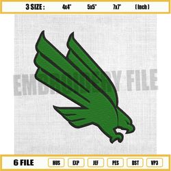 north texas mean green ncaa team logo embroidery design