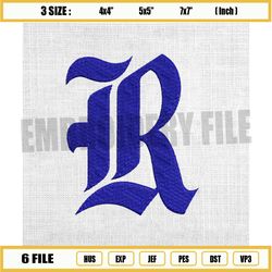 rice owls ncaa division sport logo embroidery design