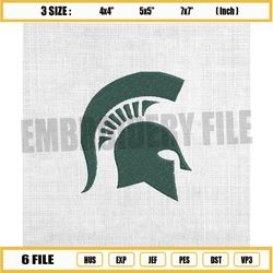 michigan state spartans ncaa logo embroidery design
