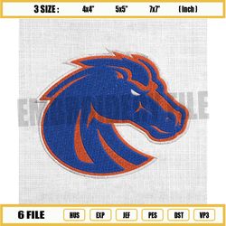 boise state broncos ncaa football logo embroidery design