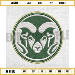 colorado state rams ncaa football logo embroidery design