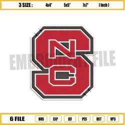 nc state wolfpack ncaa embroidery designs