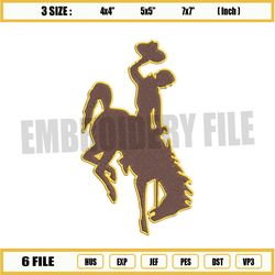 wyoming cowboys embroidery files