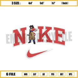 anime nike logo embroidery