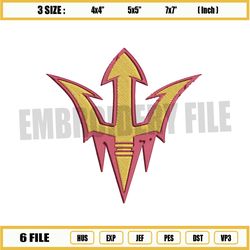 arizona state sun devils ncaa embroidery