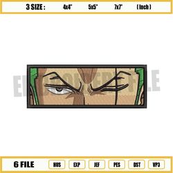 zoro eyes embroidery design