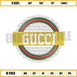 gucci logo embroidery design