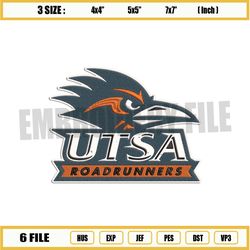 utsa roadrunners ncaa embroidery file