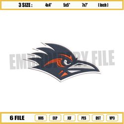 utsa roadrunners ncaa logo embroidery designs