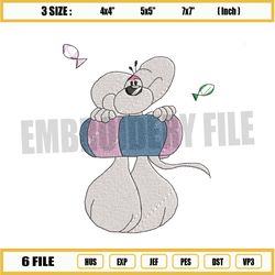 diddl mouse animated embroidery