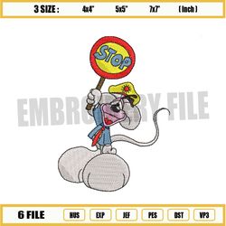 diddl mouse police embroidery