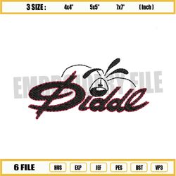 diddl mouse logo embroidery