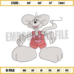 diddl the cartoon mouse embroidery